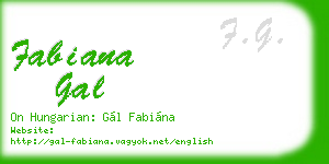 fabiana gal business card